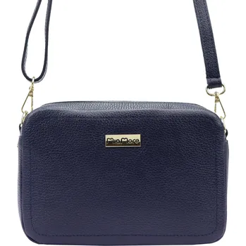 Kabelka Kožená crossbody kabelka MiaMore 01-063 tmavě modrá