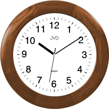 Hodiny Dřevěné netickající tiché nástěnné hodiny JVD NS7017.1