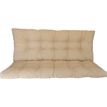 Polstr na zahradní houpačku 130 cm - látka světle béžový melír