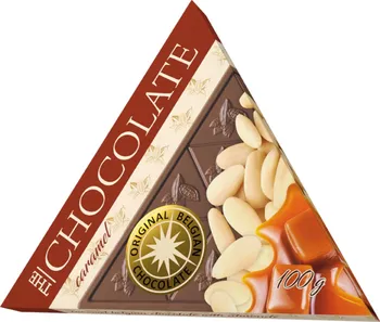 Čokoláda T-Severka Karamelová čokoláda s mandlemi mléčná 34,5 % 100 g