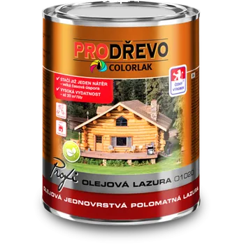 Lak na dřevo Colorlak Profi olejová lazura O1020 2,5L 0010 - bílý