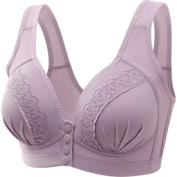 Podprsenka Dámská tvarující push up podprsenka bez kostic na zapínání vpředu Barva: Fialová, Velikost: 38