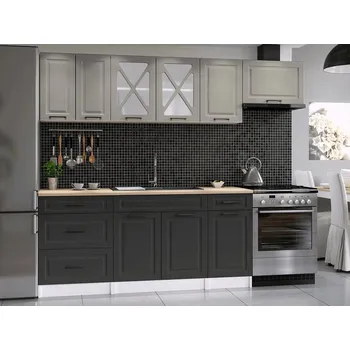 Kuchyňská linka Kuchyňská linka Magda 240/180 kámen/grafit MAT