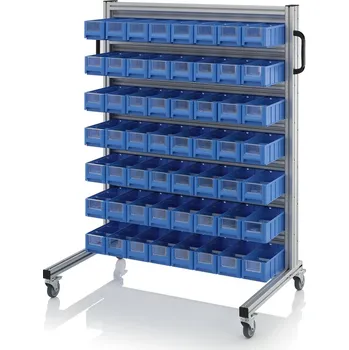 paleta Systémové přepravní podvozky pro regálové přepravky 112 x 65 x 135 cm - materiál: Aluminium / Stahl / Kunststoff / MPX - SR.L.3109