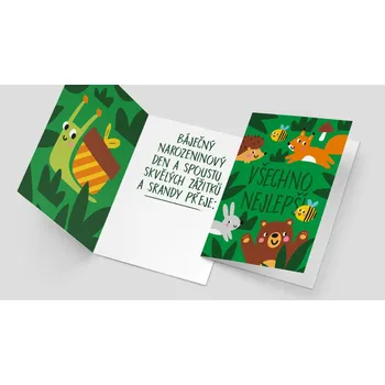 Přání PartyWorld - Všechno nejlepší zvířátka