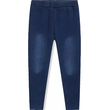 KUGO DÍVČÍ LEGÍNY ZATEPLENÉ "CLEAR" Barva: modrá, Velikost: 146