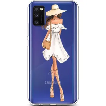 Pouzdro na mobilní telefon Kryt Samsung A41 silikon Lady 5 (obal neboli pouzdro na Samsung A41)