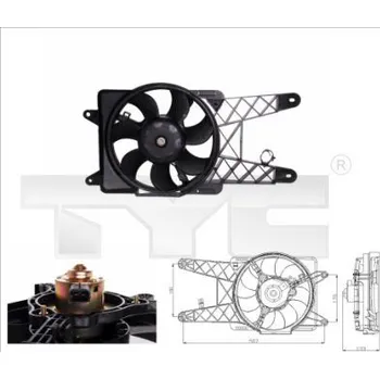 Chladič motoru Větrák, chlazení motoru TYC 809-0012