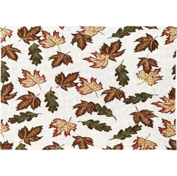 prostírání SCANquilt prostírání MOTIV podzimní listy hnědozelená prostírání cca 30 x 45 cm
