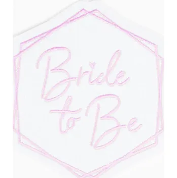 Svatební dekorace Bride to be nažehlovačka - růžová