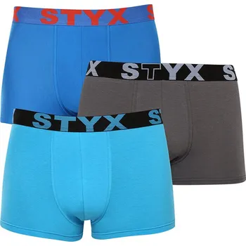 Boxerky 3PACK pánské boxerky Styx sportovní guma nadrozměr vícebarevné (3R10379) 5XL Možnost vrácení zboží ZDARMA do 120 dnů!