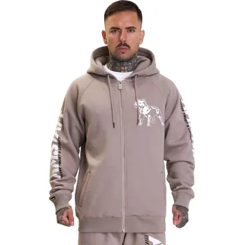 Pánská mikina Amstaff Mikina Logo 2.0 Ziphoody Braun