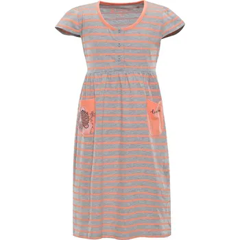 Dívčí sukně Dětské šaty Alpine Pro SARKO - lososová / 116/122