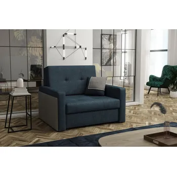 Křeslo Rozkládací křeslo Vivian Mel I modrá/šedá