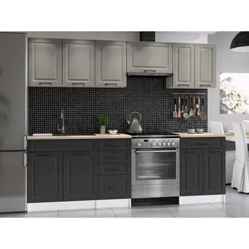 Kuchyňská linka Kuchyňská linka Ilona 240/180 kámen/grafit MAT