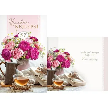 Blahopřání s textem Narozeniny otočné M11-531 W