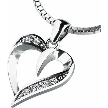 Přívěsek Dámský přívěsek bílé zlato 585/1000 přírodní diamant 0.072 ct G/SI 10879-B-DIA bez řetízku