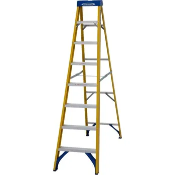 Žebřík WERNER jednostranně schůdný stojací žebřík - štafle 8 stupňů 7160818