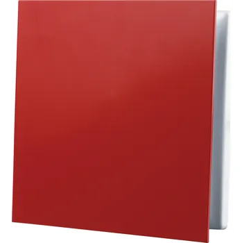 Větrací mřížka Dalap GP 100 FLAT RED Dekorativní PVC mřížka se síťkou a rovným krytem 160 x 160 mm, červená