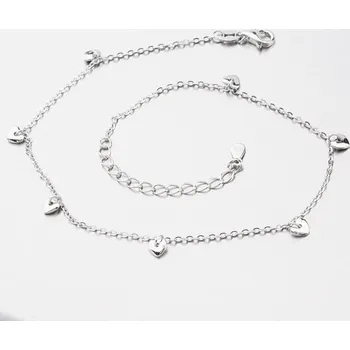 Náramek Dámský náramek stříbro 925 na nohu AGNST-1432 délka 24 cm