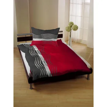 Povlečení Gerald Wittmann Ložní povlečení Livia 140x200/90x70 cm Vzor 31103/1 Vafle 100% Bavlna