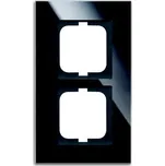 SOLO CARAT Dvojrámeček černé sklo 1722-825 ABB 2CKA001754A4323