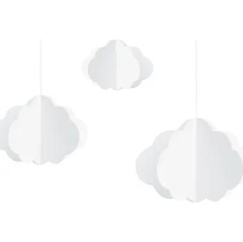 Party dekorace Bílá obláčková dekorace