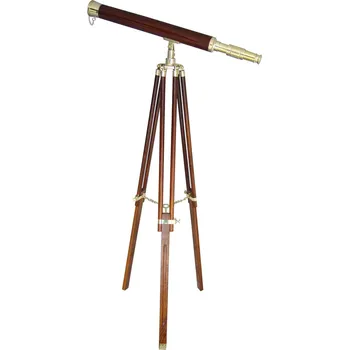Teleskopický dalekohled SEA Club Teleskopický dalekohled se stativem dřevo/mosaz 100/160 cm