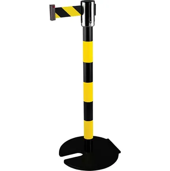 Plotový sloupek HAPPY END Zahrazovací sloupek stohovatelný 4,5 m, žlutá / černá, PROFI - CV 784.56