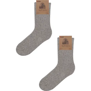 Dámské ponožky Pletené ponožky z alpaky, béžová - 3 páry Velikost: 39-42