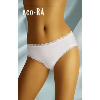 Kalhotky Dámské kalhotky eco-RA white - WOLBAR Bílá XXL