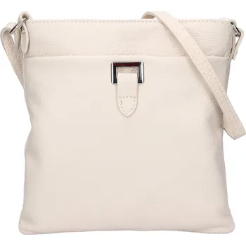 Kabelka Dámská kožená crossbody kabelka Italia Gotta - béžová