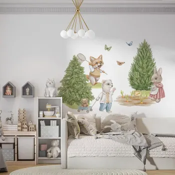 YokoDesign Samolepka na zeď do dětského pokoje se zvířátky