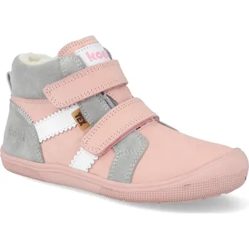 Dívčí zimní obuv Barefoot zimní dětské boty Koel - Ethan Tex wool růžové Velikost: 27