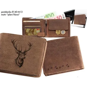 Peněženka Zamlinsky Kožená myslivecká peněženka 40 "JELENÍ HLAVA"