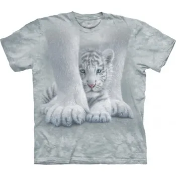Tričko dětské The Mountain Sheltered (tygr) - šedé, S