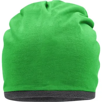 Čepice Myrtle beach Fleecová čepice MB7131 Fern Green-Carbon one size