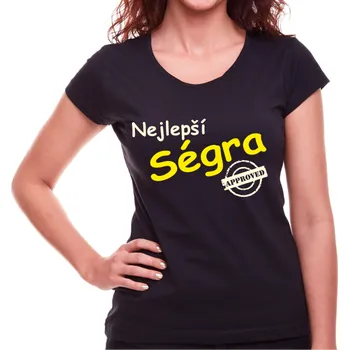 Pánské tričko Tričko-Nejlepší ségra, Barva látky růžová , Střih Dámsky, Velikost M