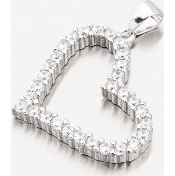 Přívěsek Dámský přívěsek stříbro 925 zirkon srdce HST-13564