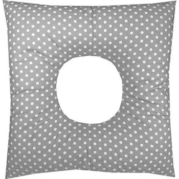 Kojící polštář Babyrenka Poporodní polštář 45x45 cm kuličky - Puntík grey