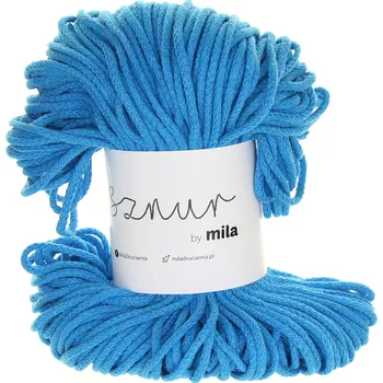 Příze Šňůry Mila 3 mm tyrkysová