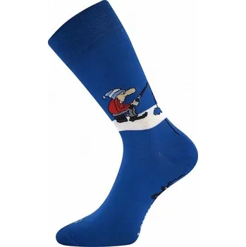 Pánské ponožky WOODOO veselé ponožky Lonka - RYBÁŘ - 1 pár EXTRA