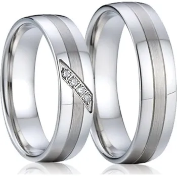 Prsten Ocelové snubní prsteny SP-7004