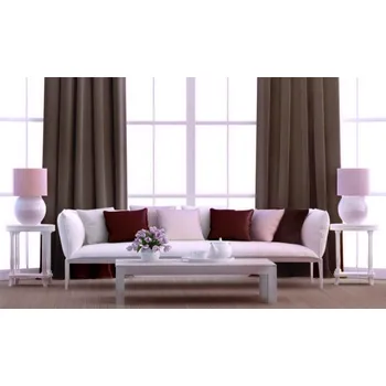 Dekorační látka Blackout fialovohnědá bez obšití 150