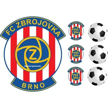 Jedlá dekorace na dort Zbrojovka Brno - jedlý papír