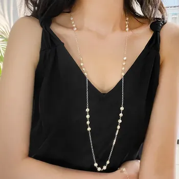 Náhrdelník For Silver Náhrdelník dlouhý s přírodními sladkovodními perlami - Stříbro 925