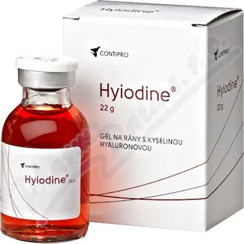 Krytí na ránu Hyiodine gel na rány s kyselinou hyaluronovou 22g