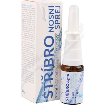 Nosní sprej STŘÍBRO Dutiny koloidní Ag10 nosní sprej 15ml