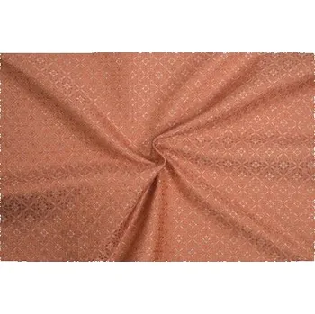 Brokát šlechtický, stříbrno-cihlový, sartor.cz