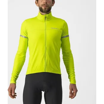 cyklistický dres Pánský cyklistický dres Castelli Fondo 2, electric lime/silver reflex Velikost: M